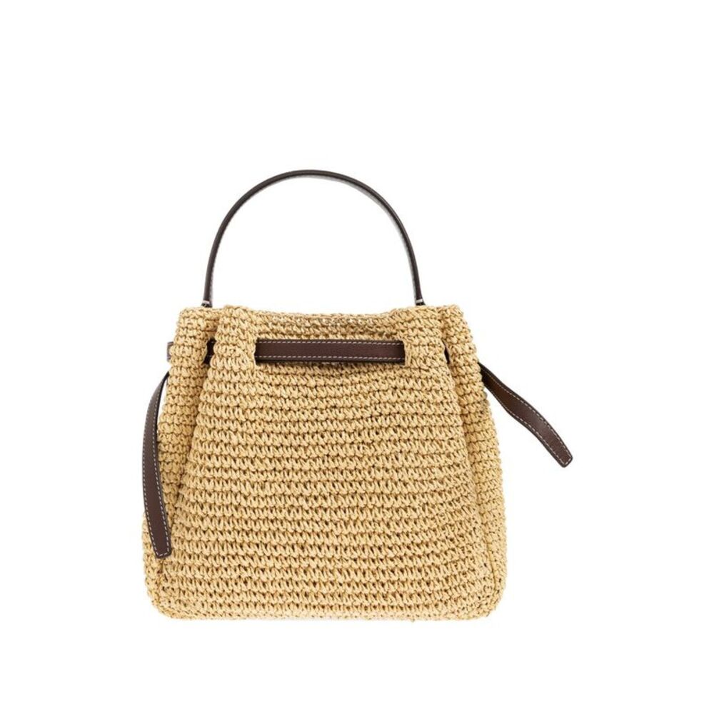 Tory Burch Women's Romy Straw Bucket Bag - Picture 6 of 6